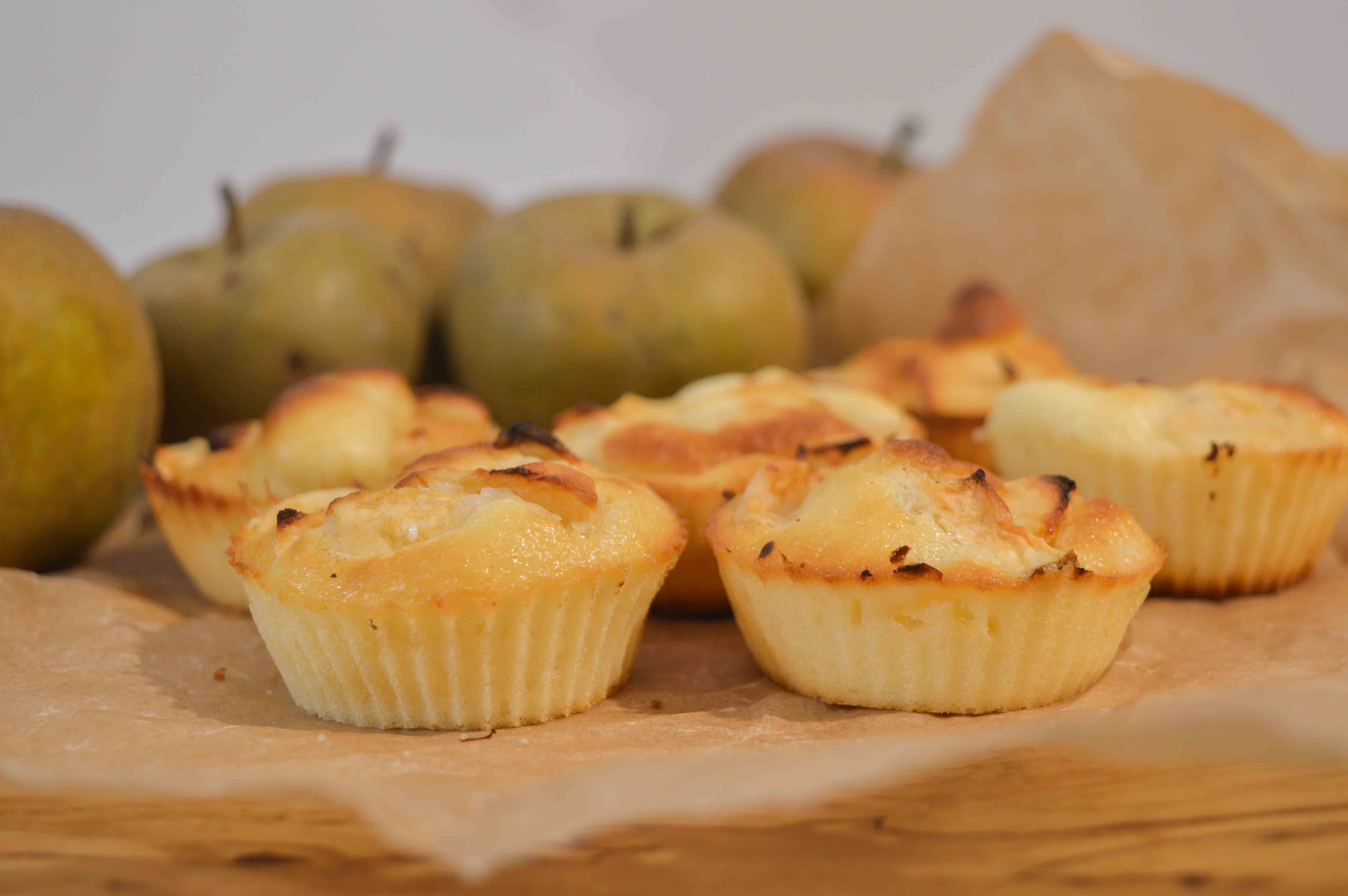 Muffiny z jabłkami - pomysł na drugie danie do szkoły - zdrowe muffinki - mufiny