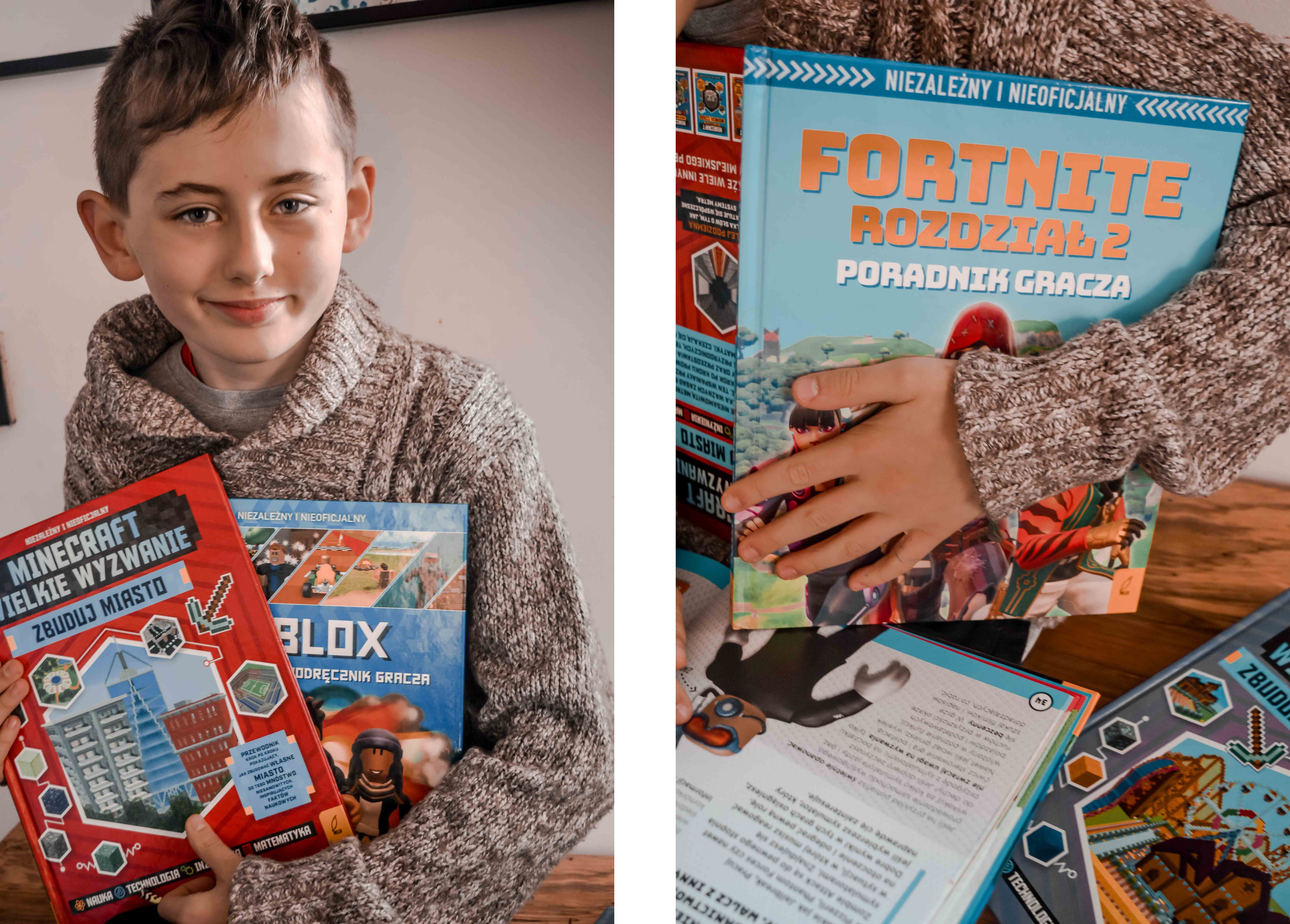 najlepsze przewodnik - ksiązki o grach - poradniki dl fanów Minecraft Roblox Fortnite dla dzieci dostępne w ceneo allegro empik wilga tania ksiażka