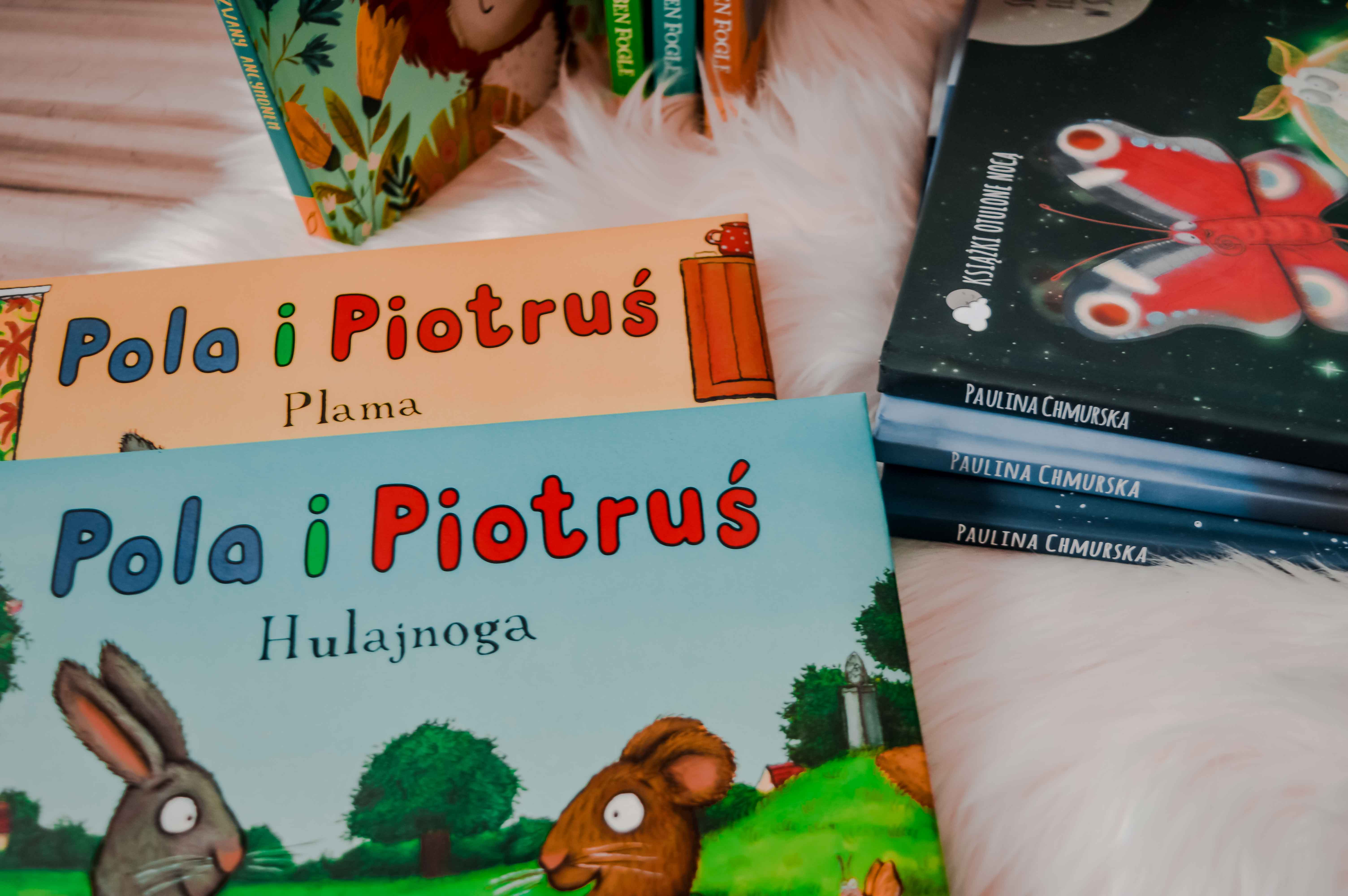 książeczki dla 2 latka Pola i Piotruś Hulajnoga Plama