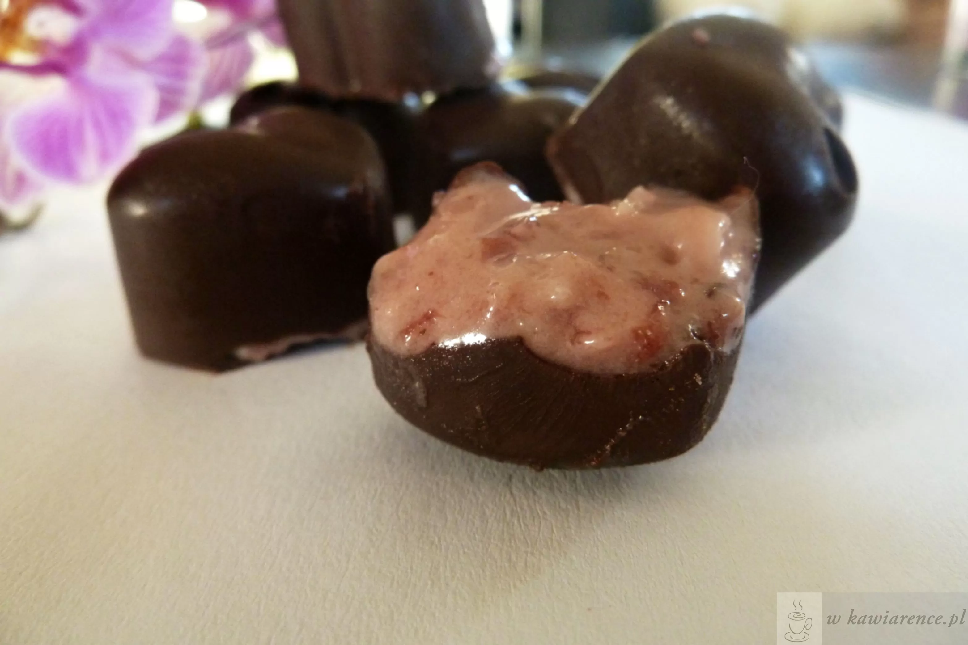 przepis na czekoladowe praliny