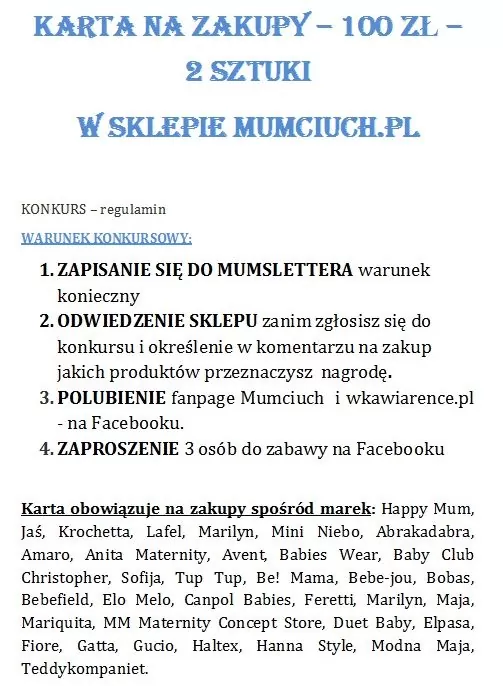 regulamin konkurs