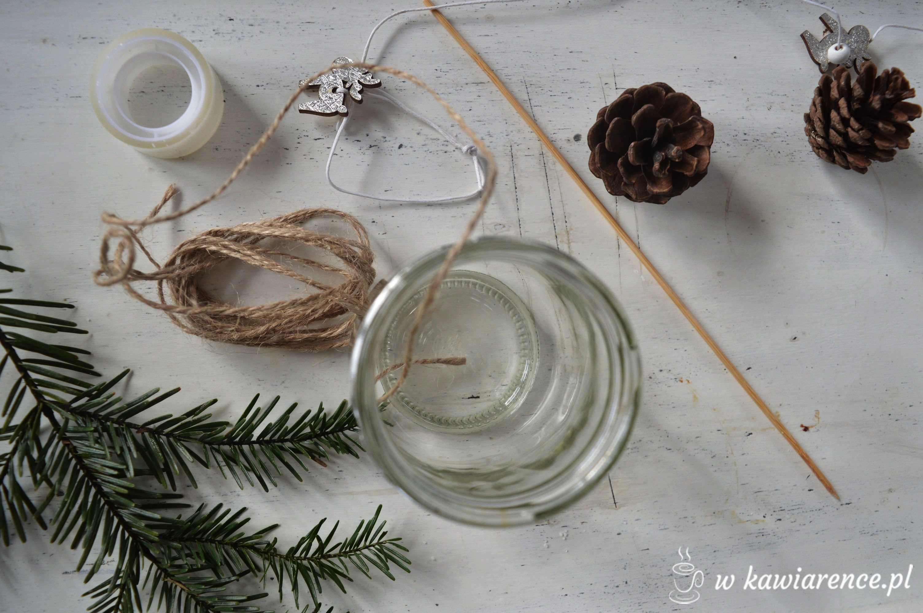 bożonarodzeniowe ozdoby handmade świece DIY jak zrobić świąteczne świeczki bożonarodzeniowe ozdoby handmade