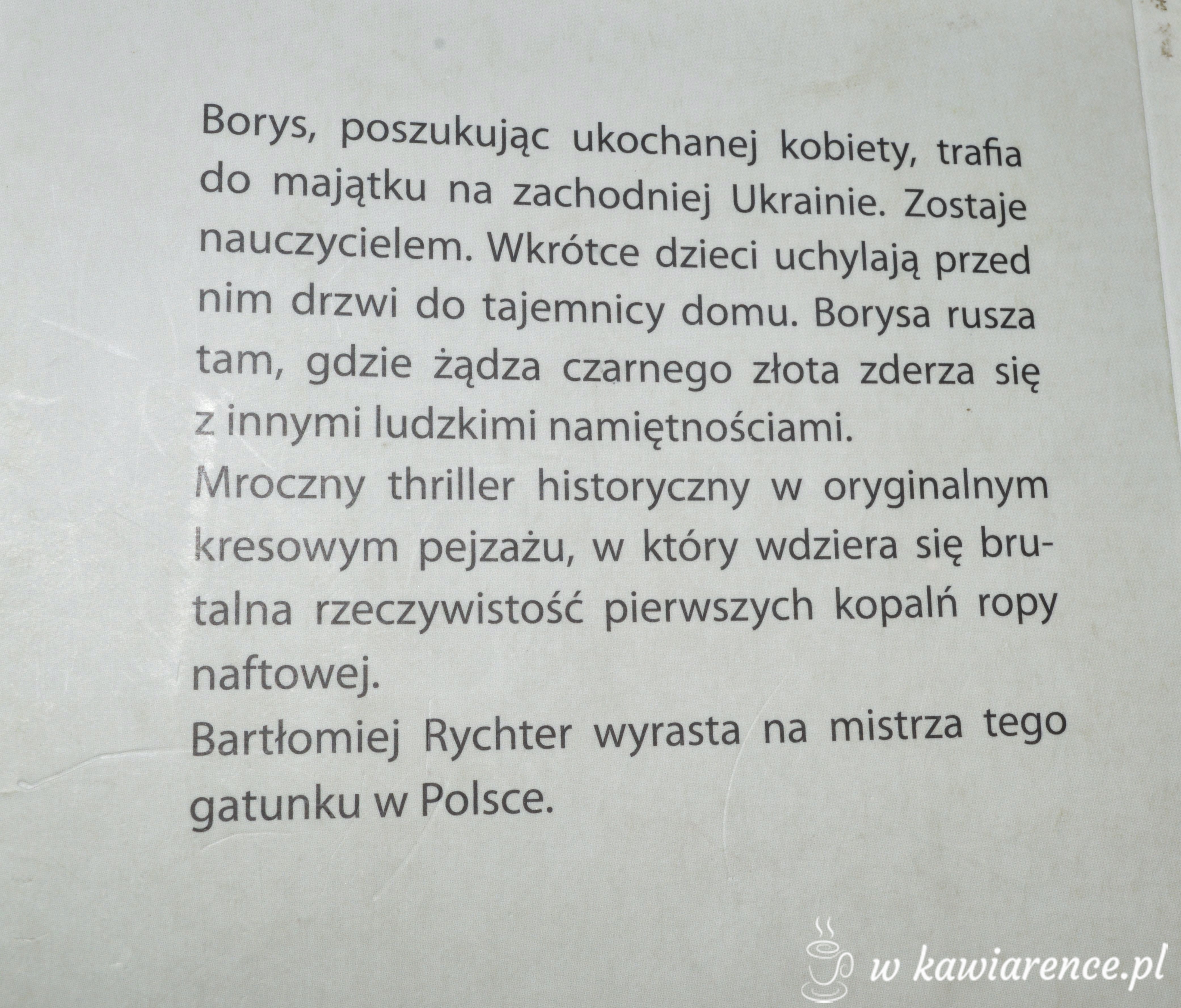 czarne łoto rychter powieść kryminalna