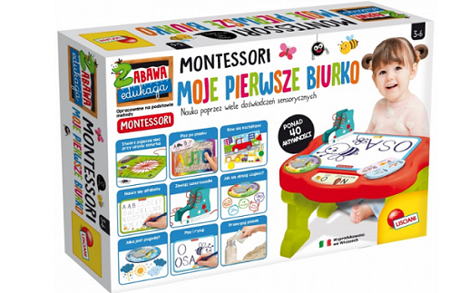 stoliczek edukacyjny moje pierwsze biurko metoda montessori 2 3 4 latka prezent