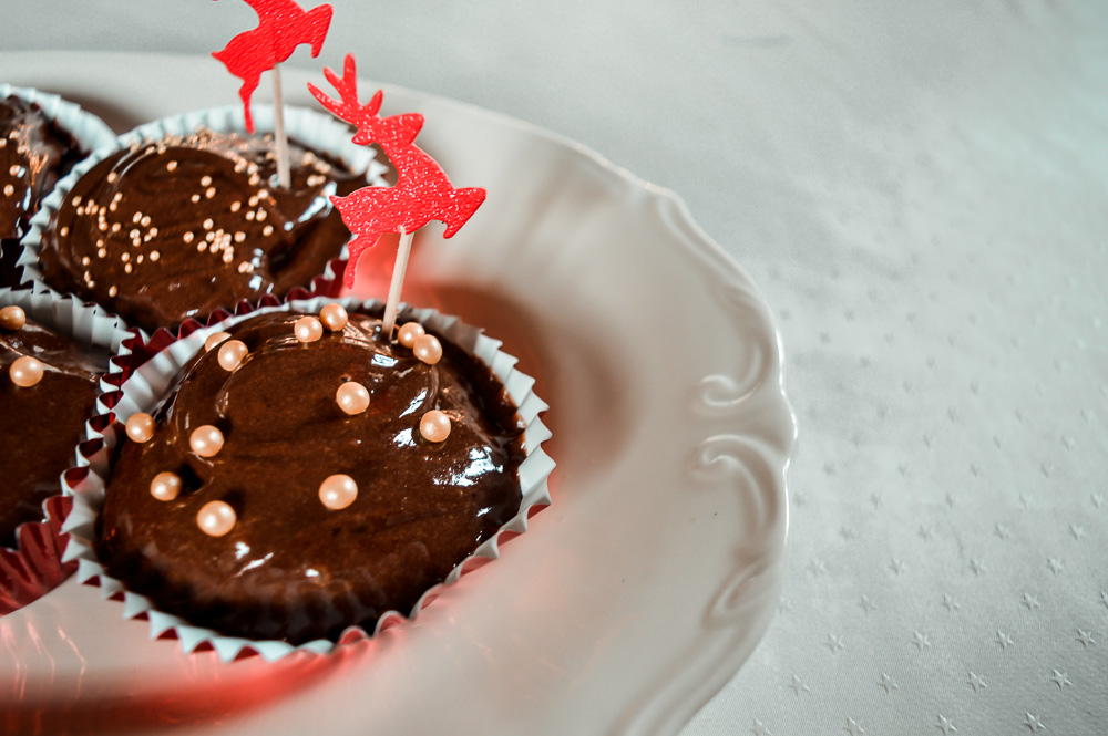 czekoladowe muffiny z kremem