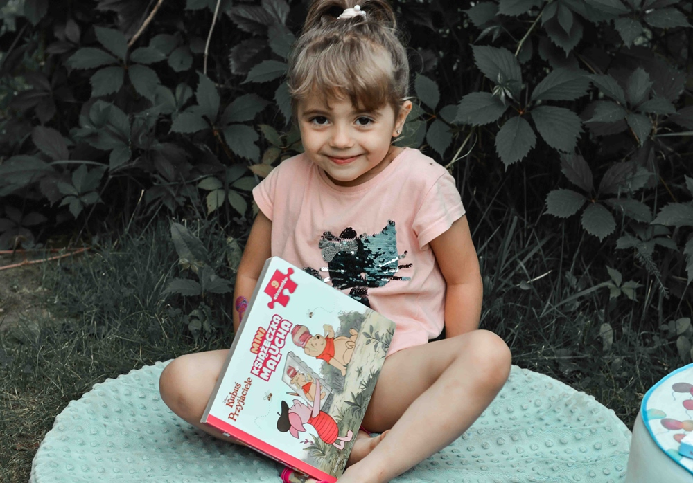 Kubuś Puchatek książka z puzzlami dla 2 i 3 latka