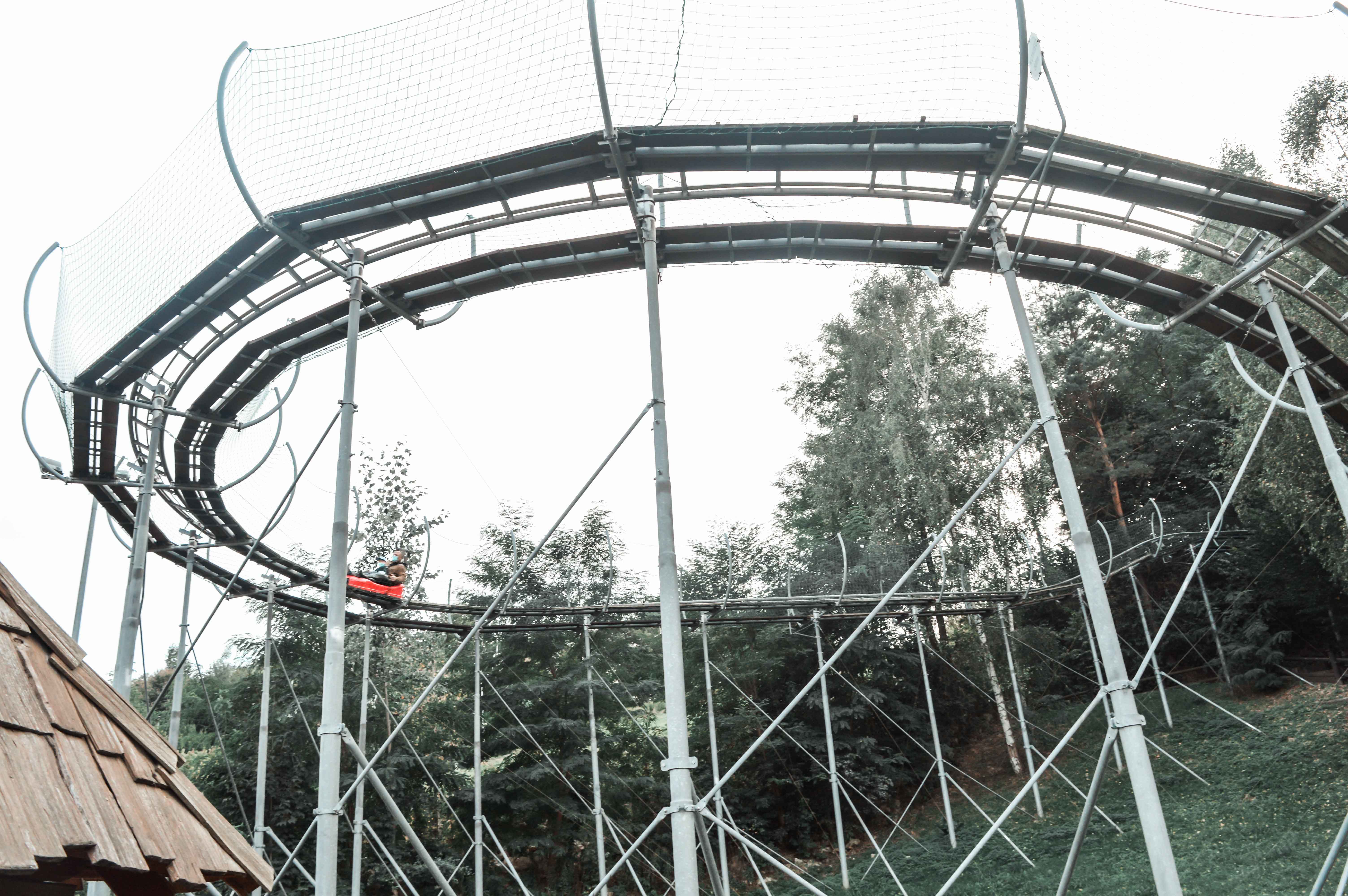 atrakcje dla dzieci w Bałtowie - rollercoaster- zjazd saneczkowy