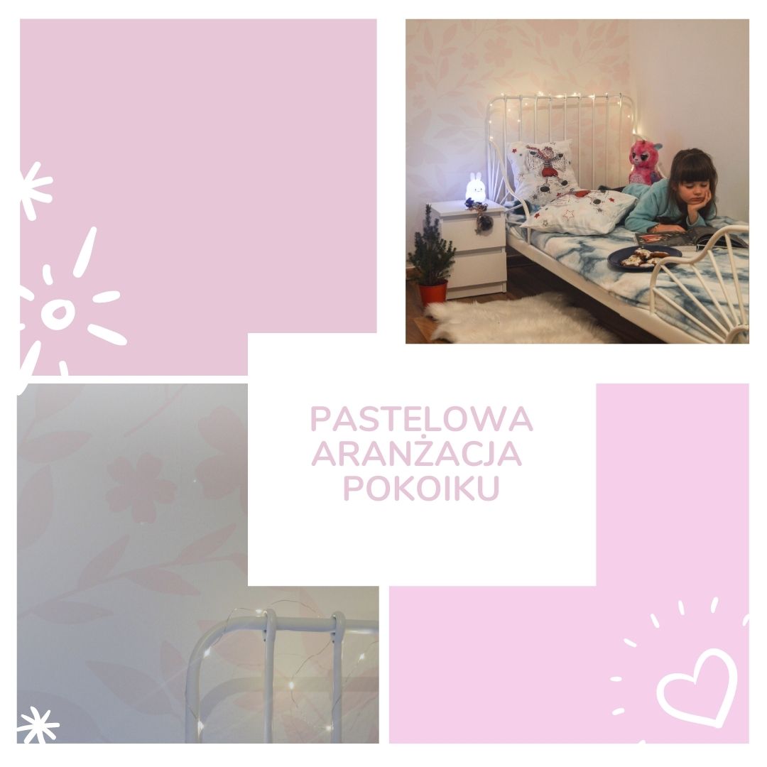 pastelowy pokoik dla 2 dziewczynek