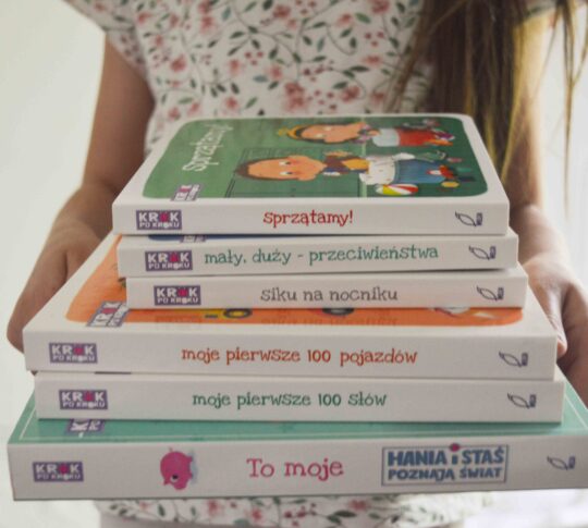 Top lista książek dla dzieci 0-3+ lat - perełki - ksiązki dla dzieci 0 - 3 lat seria Krok po Kroku
