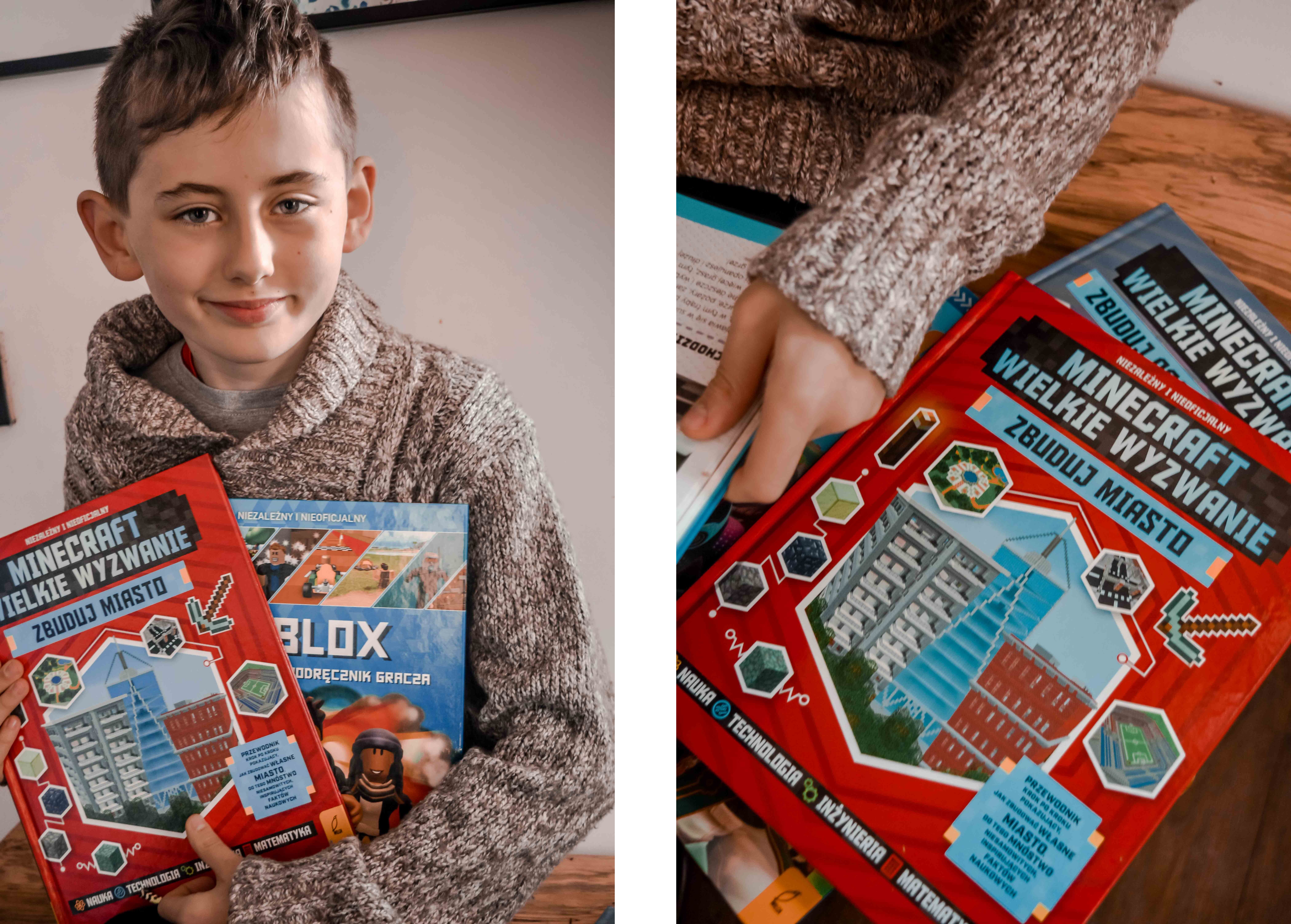 ksiązki dla fanów gry Minecraft prezent dla 9 latka