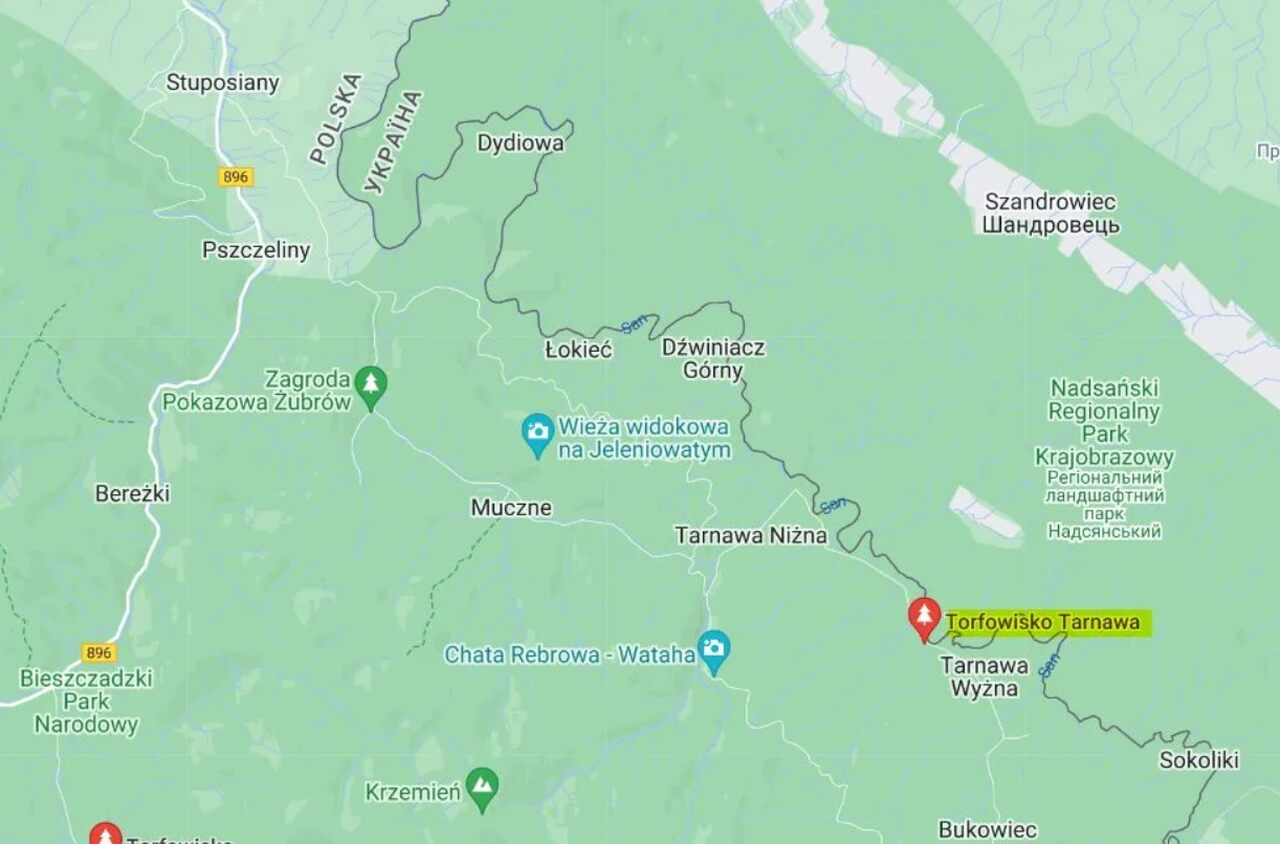 Torfowisko Bieszczady jak dojechać Gdzie jest torfowisko w bieszczadach mapa