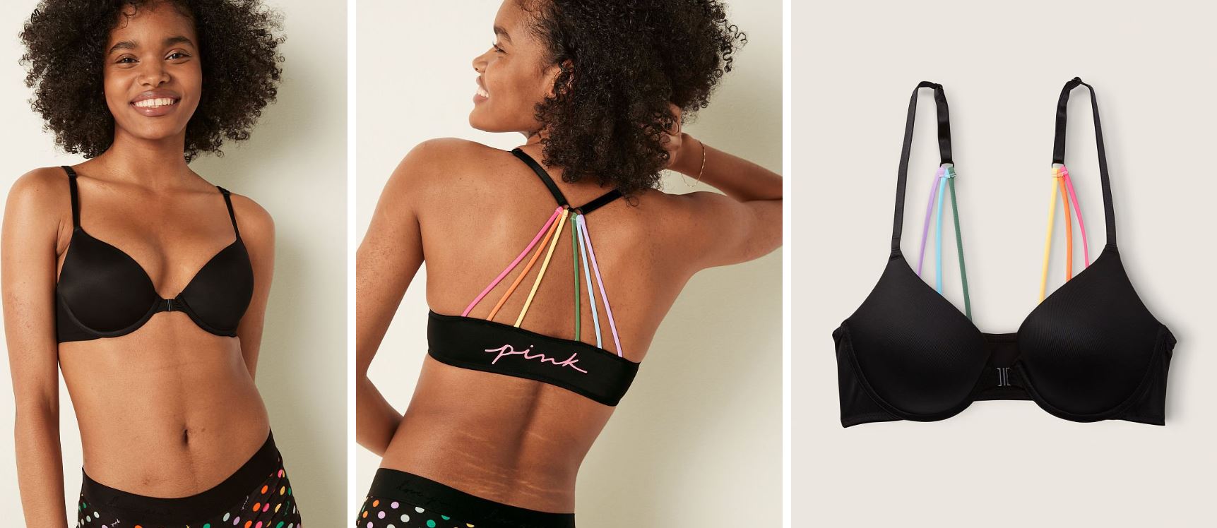 kolekcja Victoria Secret pink push up