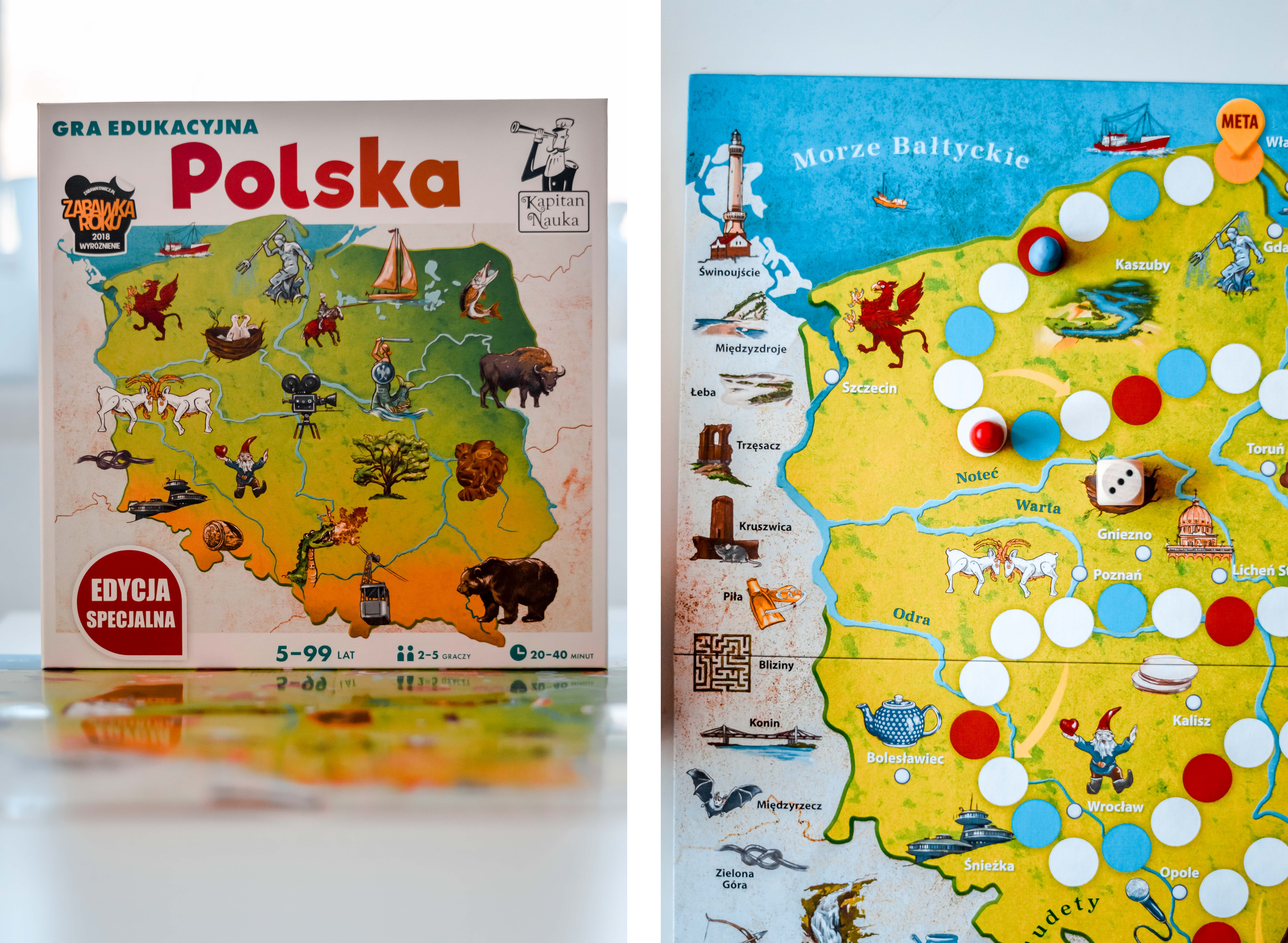 planszówka o Polsce gra o Polsce dla 9 latka - gry planszowe dla 9 latki - planszówka o Polsce