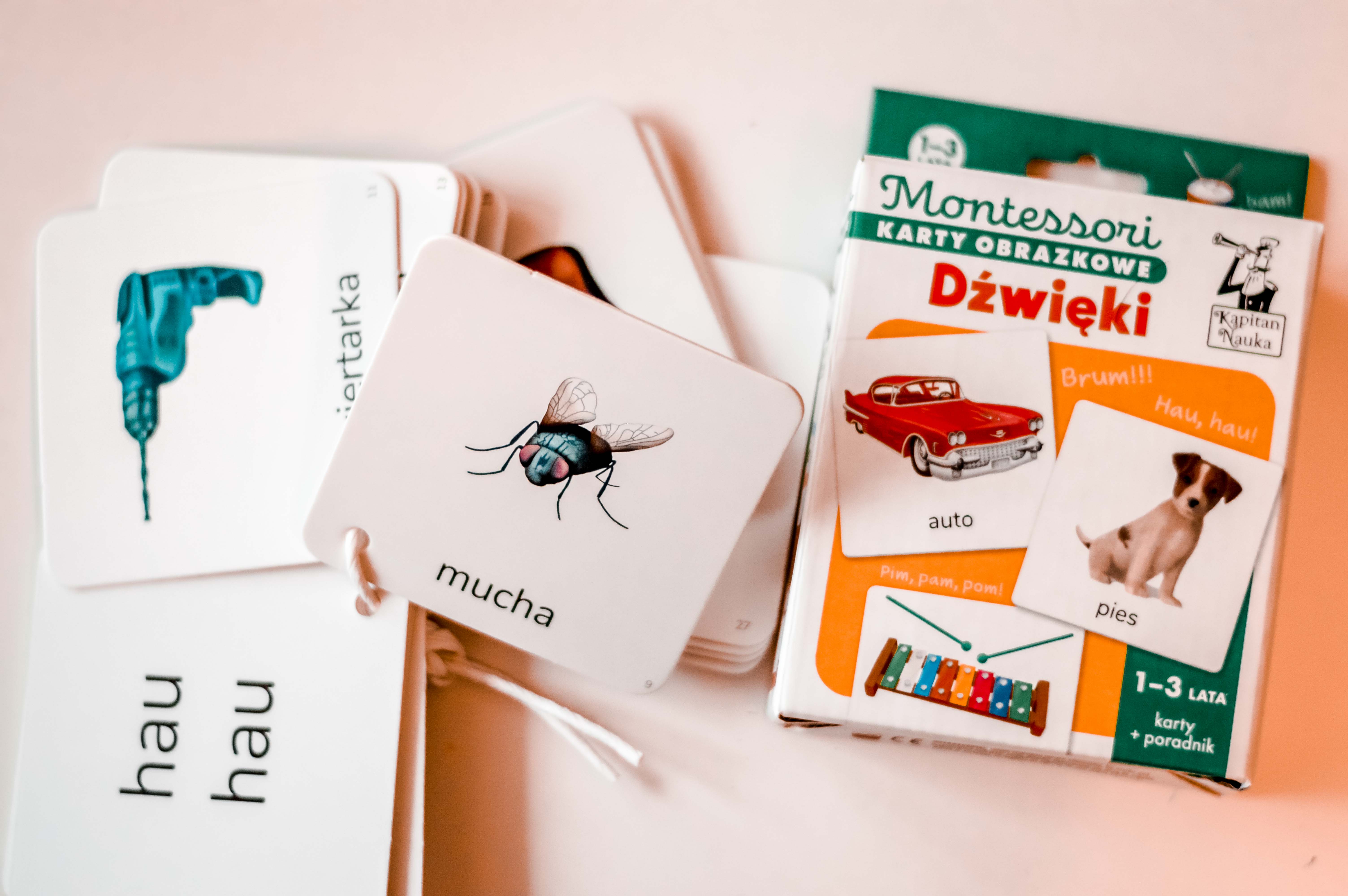 karty sensoryczne Montessori obrazki karty obrazkowe Montessori Kapitan Nauka - karty sensoryczne Montessori