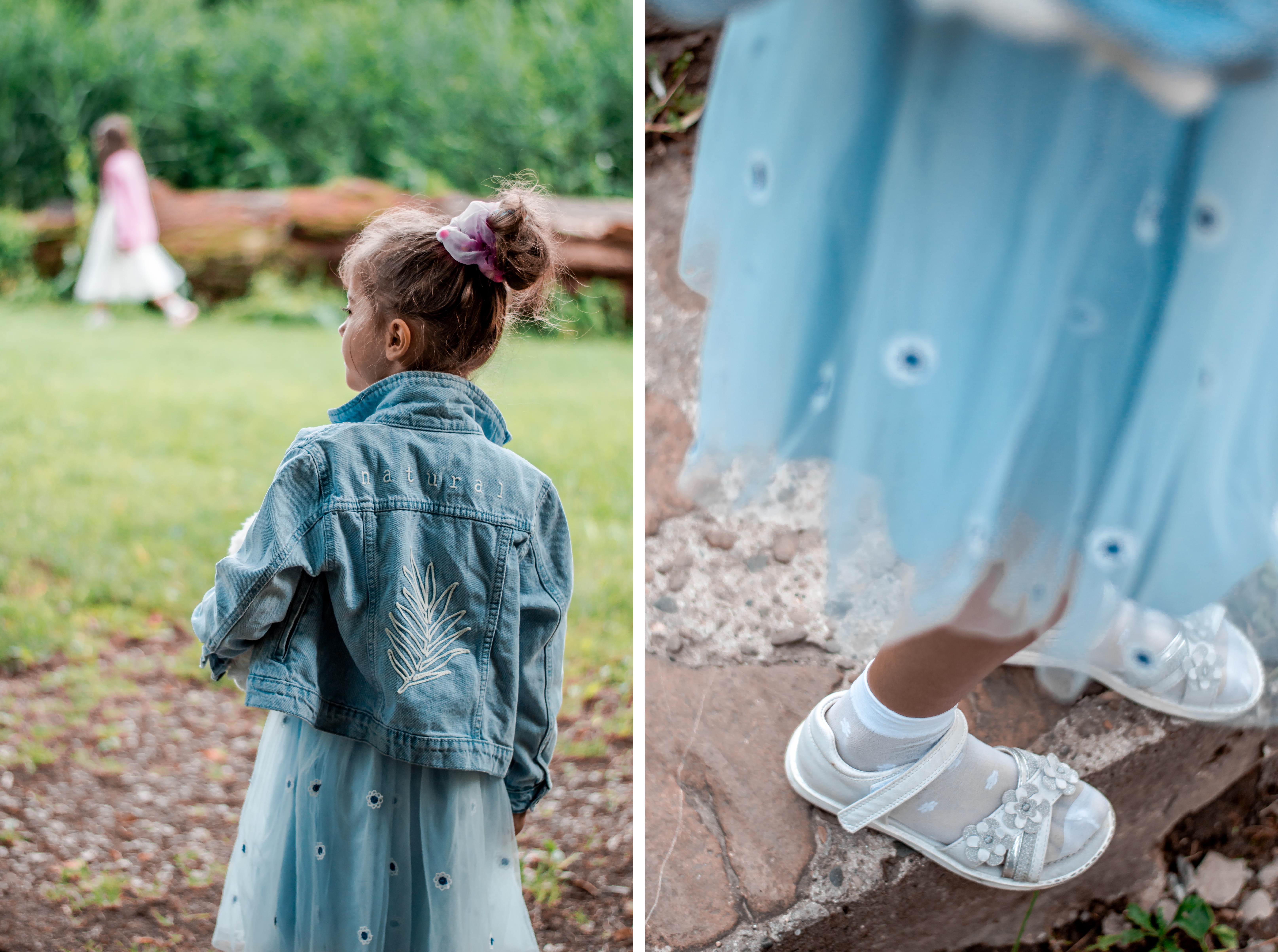 letnia sukienka dla 7 latki kurteczka dżinsowa smyk dla dziewczynki na lato 7 lat - letnia sukienka dla 7 latki błękitna