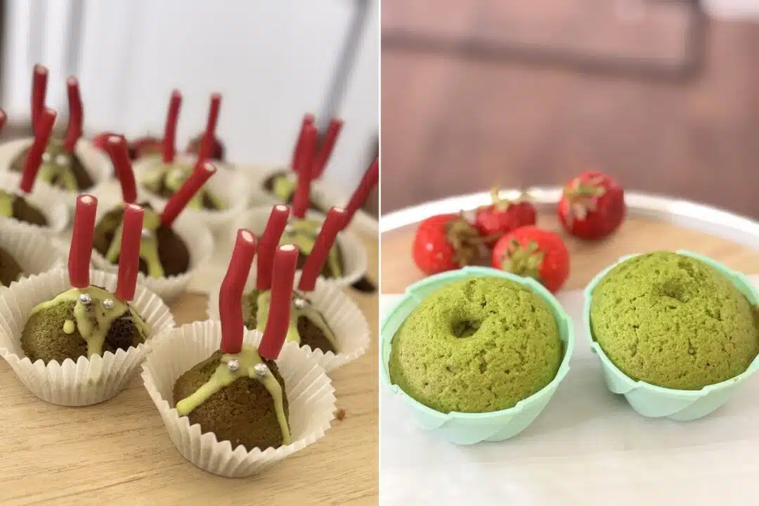 zielone muffinki dla dzieci babeczki ze szpinakiem na słodko kolorowe babeczk dla dzieci muffinki dla dzieci zielone babeczki jak ozdobić muffiny dla dzieci ufoludek babeczka babeczki haloween muffiny na urodziny dla dziecka