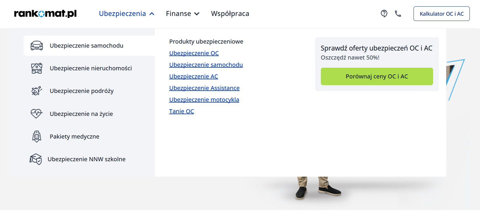 najlepsza porównywarka OC AC rankomat